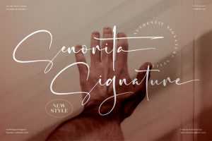 Senorita Signature Font