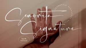 Senorita Signature Font › Fontesk