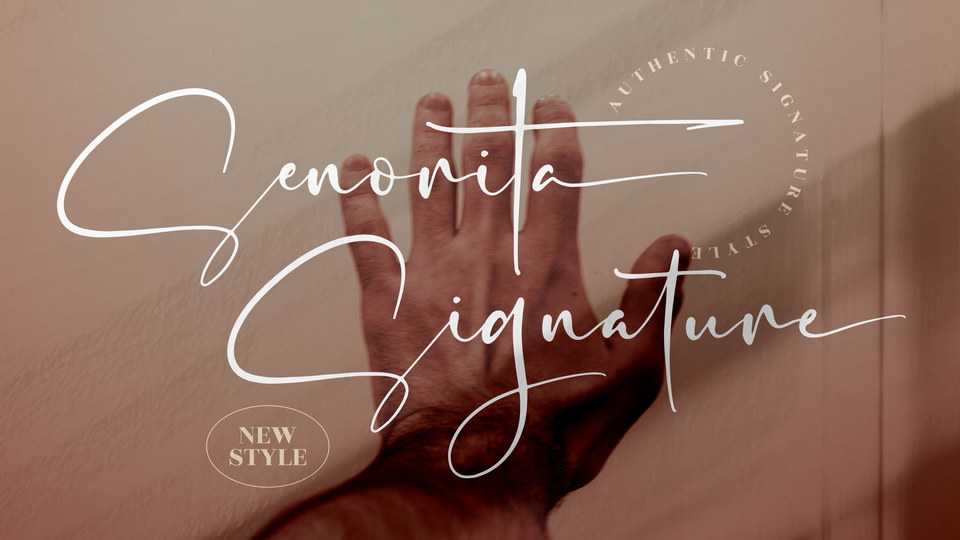 Senorita Signature Font › Fontesk