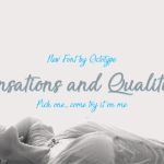 Sensations and Qualities Font