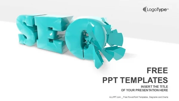 SEO 3D Symbol PowerPoint Templates