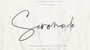 Serenade Script Font › Fontesk