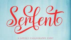 Serfent Script Font › Fontesk
