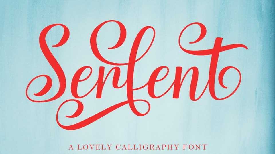 Serfent Script Font › Fontesk