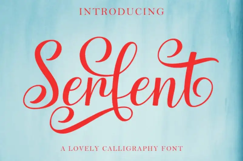 Serfent Script Font