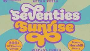 Seventies Sunrise Font › Fontesk