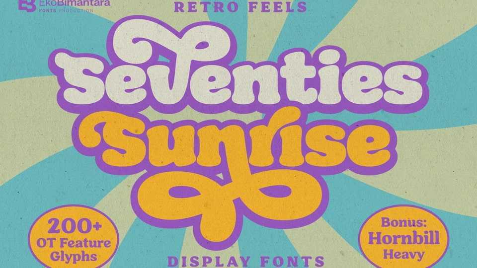 Seventies Sunrise Font › Fontesk