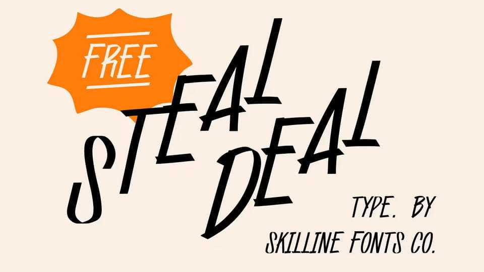 SFC Steal Deal Font › Fontesk