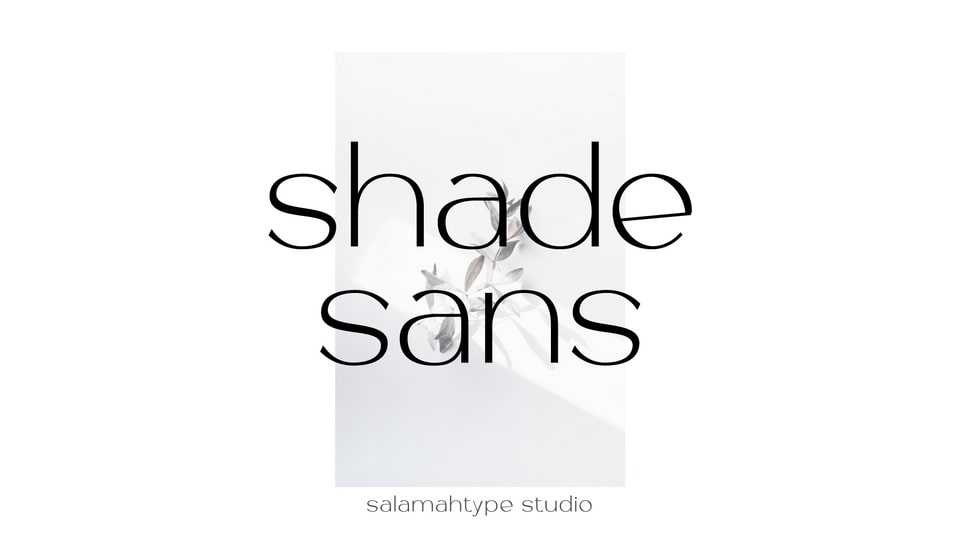 Shade Sans Font › Fontesk