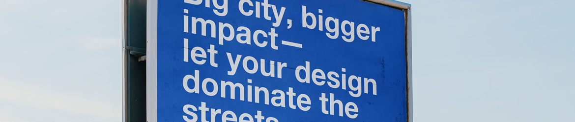 Shaded billboard mockup