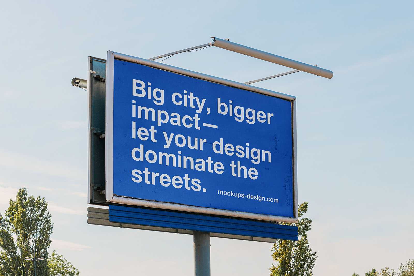 Shaded billboard mockup