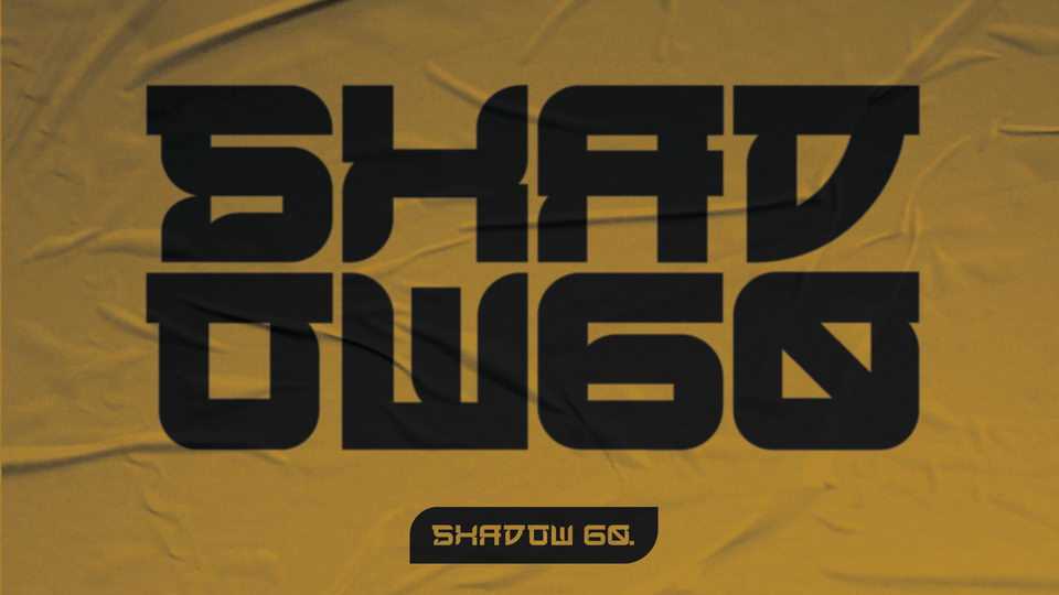 Shadow 60 Font Family › Fontesk