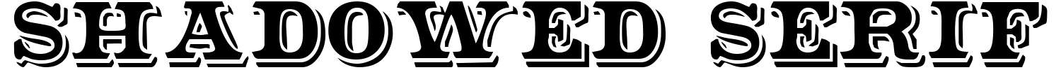 Shadowed Serif Font
