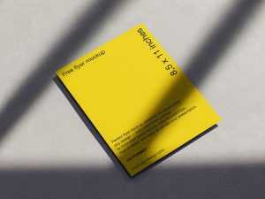 Shadowed US flyer mockup
