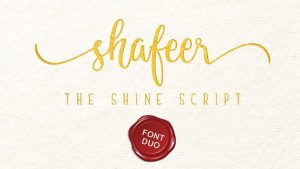Shafeer Script Font › Fontesk