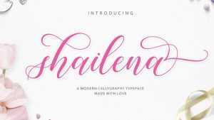 Shailena Script Font › Fontesk