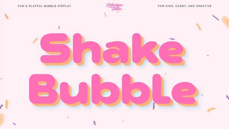 Shake Bubble Font › Fontesk