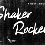 Shaker Rocker Brush Font