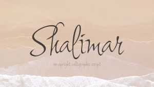 Shalimar Script Font › Fontesk