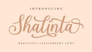 Shalinta Script › Fontesk