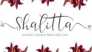 Shalitta Script Font › Fontesk