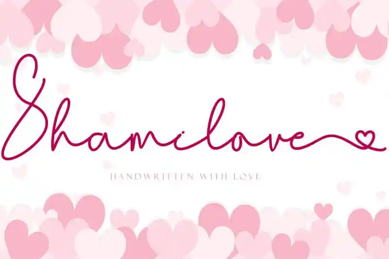 Shamilove Handwritten Font