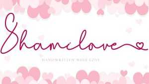 Shamilove Script Font › Fontesk