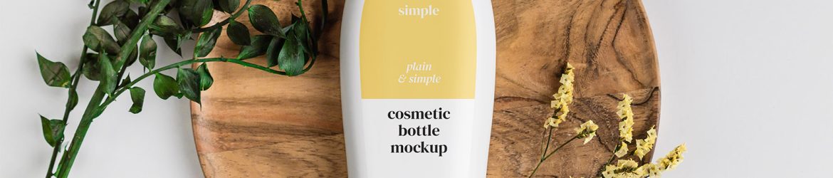 Shampoo bottle mockup