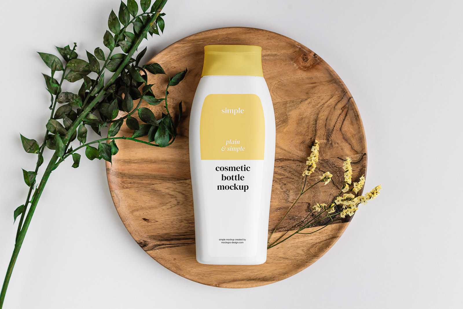 Shampoo bottle mockup