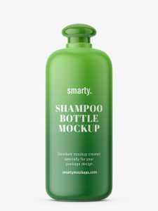 Shampoo bottle with oval closure