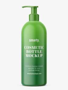 Shampoo matt bottle with pump
