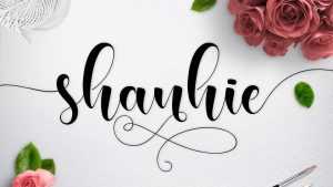 Shanhie Script Font › Fontesk