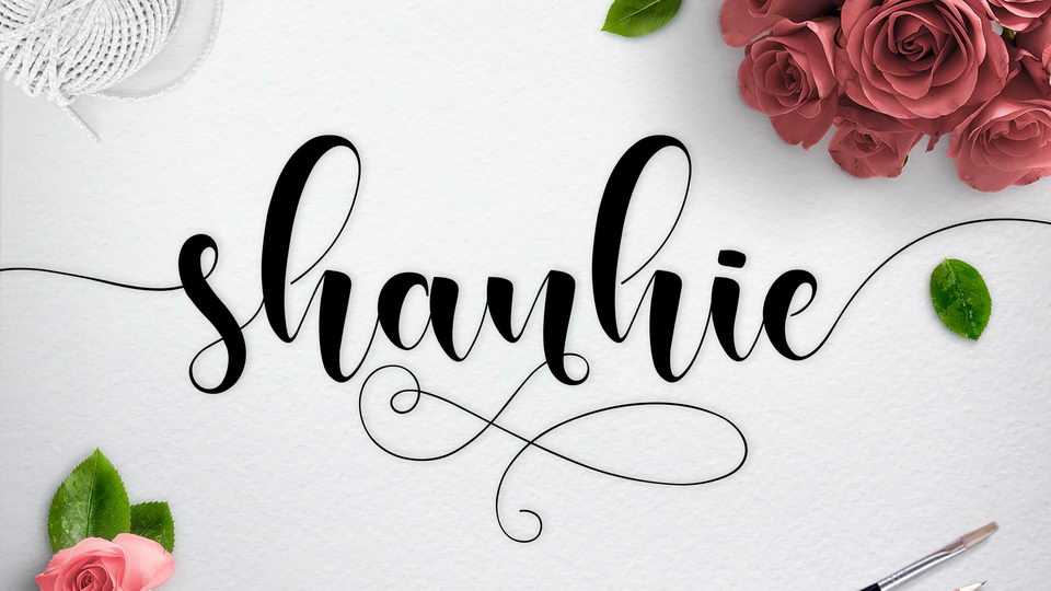 Shanhie Script Font › Fontesk