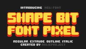 Shape Bit Font › Fontesk