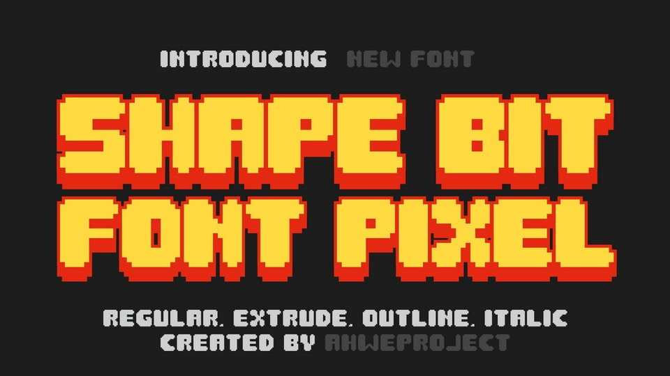 Shape Bit Font › Fontesk