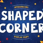 Shaped Corner Display Font