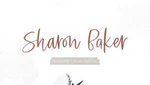 Sharon Baker Script Font › Fontesk