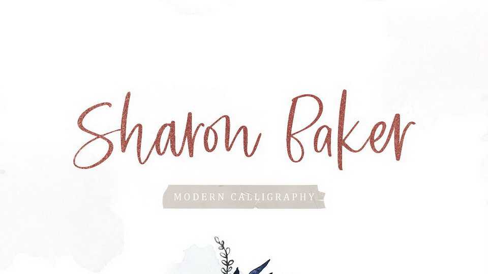 Sharon Baker Script Font › Fontesk
