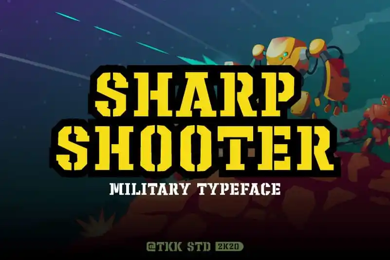 Sharpshooter Display Font