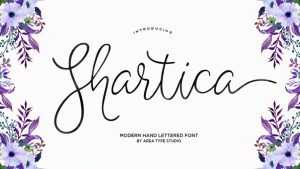 Shartica Script Font › Fontesk