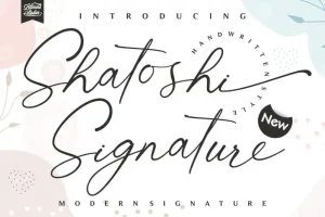 Shatoshi Signature Script Font