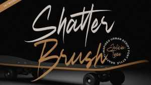 Shatter Brush Font › Fontesk