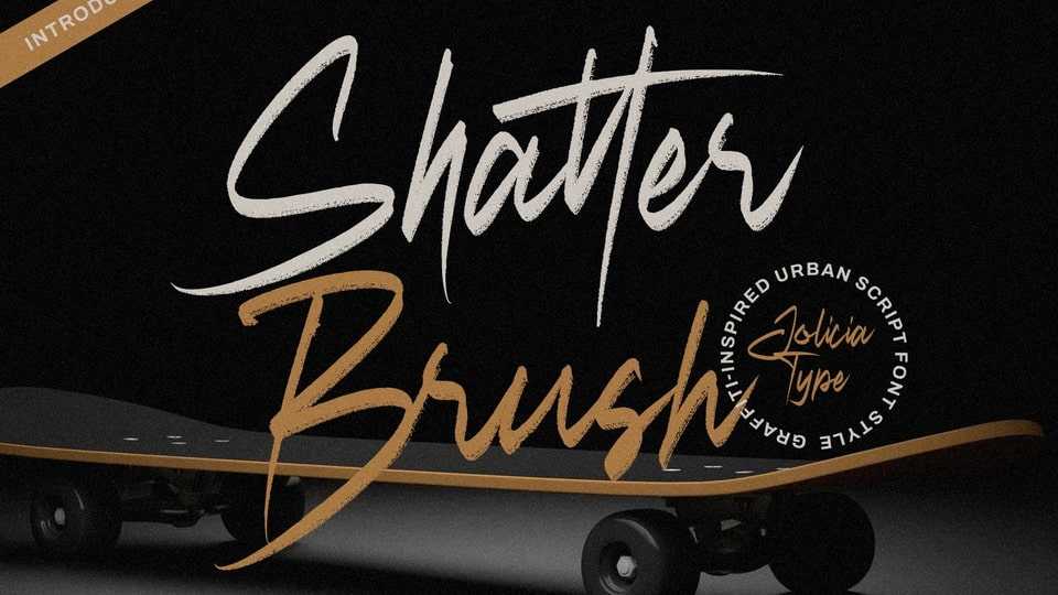 Shatter Brush Font › Fontesk