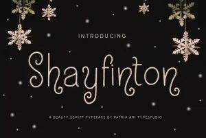Shayfinton Display Font