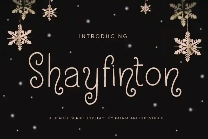 Shayfinton Display Font