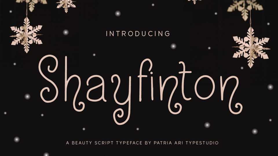 Shayfinton Font › Fontesk