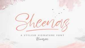 Sheenaz Script Font › Fontesk