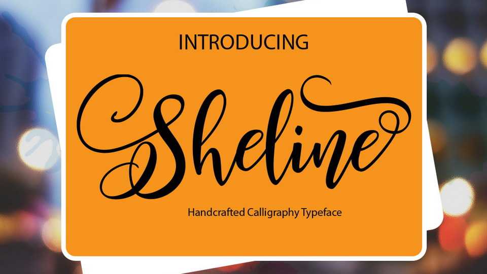 Sheline Script Font › Fontesk