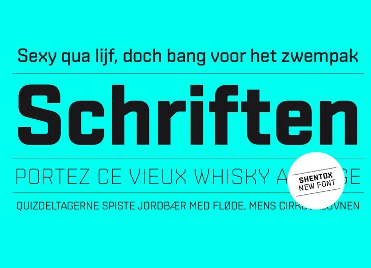 Shentox Font Family