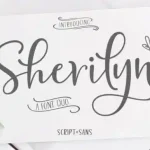 Sherilyn Script Font - Fonte Grátis Sherilyn Script Font